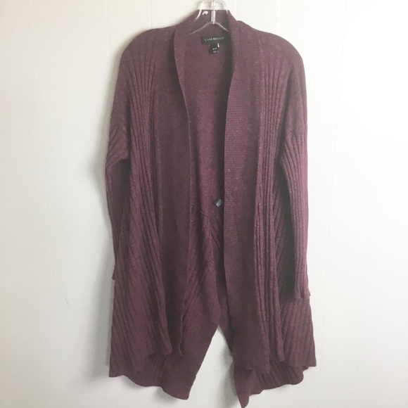 Lane Bryant Open Sweater Maroon Plus Size 18/20 - Picture 1 of 4